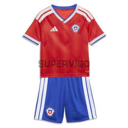 Camiseta Chile Primera Equipación Mundial 2026 Rojo Niño Kit