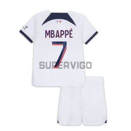 Mailllot PSG Extérieur Mbappé 2023/2024 Blanc Femme