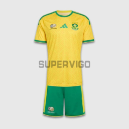 Camiseta Sudáfrica Primera Equipación Mundial 2026 Amarillo Niño Kit