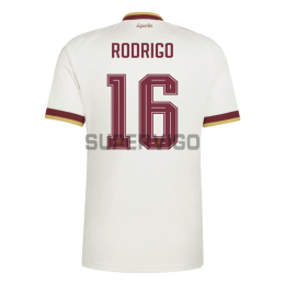 Camiseta Rodrigo 16 España Segunda Equipación Mundial 2026 Blanco/Rojo
