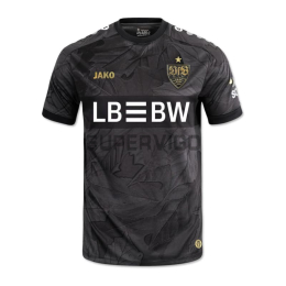 Camiseta VfB Stuttgart Tercera Equipación 2025/2026 Gris/Negro
