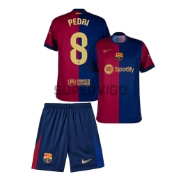 Camiseta Pedri 8 Barcelona Primera Equipación 2024/2025 Niño Kit
