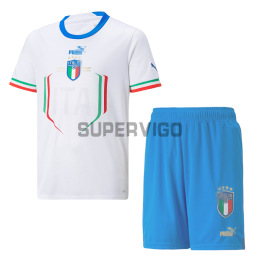 Italy Kid's Soccer Jersey Away Kit 2022
