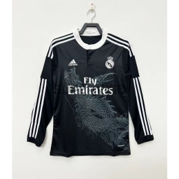 Camiseta Real Madrid Tercera Equipación Retro 2014/15 ML Negro