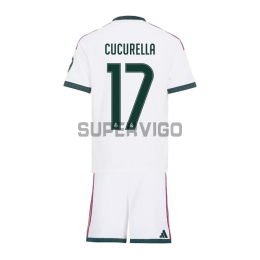Camiseta CUCURELLA 17 Real Madrid Primera Equipación 2026/2027 Blanco Niño Kit con Parche HP