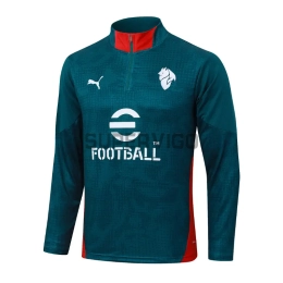 Sudadera De Entrenamiento AC Milan 2025/2026 Verde Oscuro con Estampado