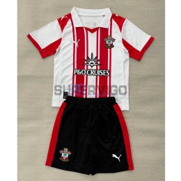 Camiseta Southampton Primera Equipación 2025/2026 Rojo/Blanco Niño Kit