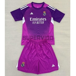 Camiseta Real Madrid 2025/2026 Morado Niño Kit