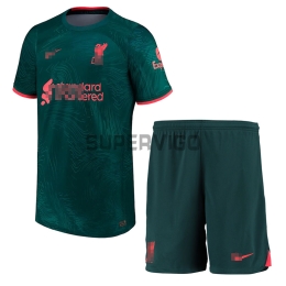 Camiseta Liverpool Tercera Equipación 2022/2023 Niño Kit