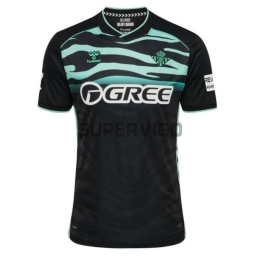Camiseta Real Betis 2025/2026 Tercera Equipación Negro con Parche La Liga