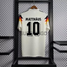 Camiseta MATTHÄUS 10 Alemania Primera Equipación Retro 1990