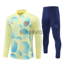 Sudadera de Entrenamiento Manchester City 2024/2025 Kit Amarillo Claro