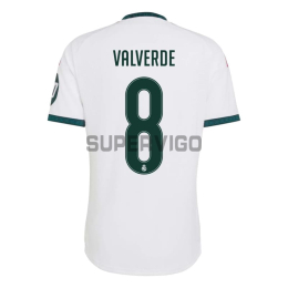 Camiseta VALVERDE 8 Real Madrid Primera Equipación 2026/2027 Blanco con Parche HP