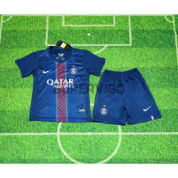 Camiseta PSG Primera Equipación 2025/2026 con Estrella Azul Niño Kit