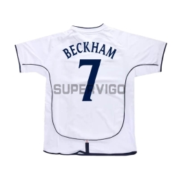 Camiseta BECKHAM 7 Inglaterra Primera Equipación Retro 2002