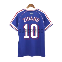 Camiseta ZIDANE 10 Francia Primera Equipación Retro 1998