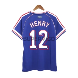 Camiseta HENRY 12 Francia Primera Equipación Retro 1998