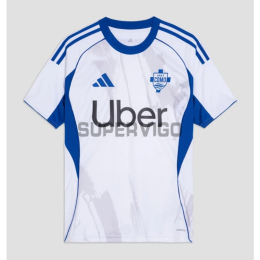 Camiseta Como 1907 Segunda Equipación 2025/2026 Blanco/Azul