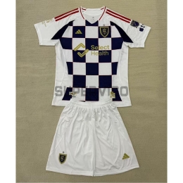 Camiseta Real Salt Lake Segunda Equipación 2025/2026 Niño Kit Blanco
