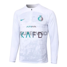 Sudadera de Entrenamiento Al-Nassr FC 2024/2025 Blanco con Estampado