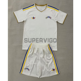 Camiseta Venezuela Segunda Equipación Mundial 2026 Blanco Niño Kit