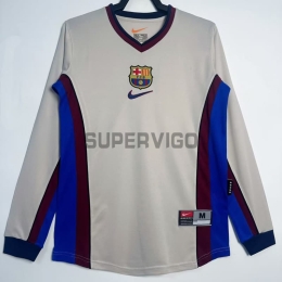 Camiseta Barcelona Segunda Equipación Retro 1998/99 ML Beige