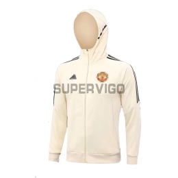 Chaqueta Manchester United 2023/2024 Con Capucha Beige