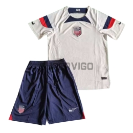 Camiseta EE.UU. Primera Equipación 2022 Niño Kit Mundial