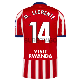 Camiseta M. LLORENTE 14 Atlético de Madrid Primera Equipación 2026/2027 Rojo/Blanco La Liga