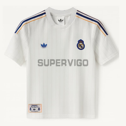 Camiseta Real Madrid Terrace Icons Retro 2025/26 Blanco