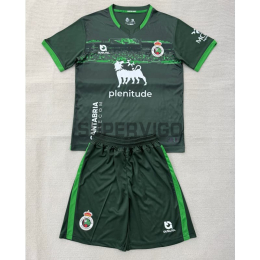 Camiseta Racing de Santander Segunda Equipación 2025/2026 Verde Niño Kit