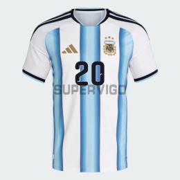 Camiseta Mac Allister 20 Argentina Primera Equipación 2026 Azul/Blanco