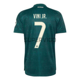 Camiseta VINI JR. 7 Real Madrid Segunda Equipación 2026/2027 Verde Oscuro con Parche HP