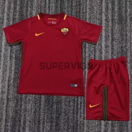 Camiseta AS Roma Primera Equipación Retro 2013/14 Rojo Niño Kit
