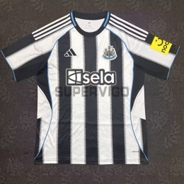Camiseta Newcastle United Primera Equipación 2025/2026 Negro/Blanco