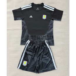 Camiseta de Portero Aston Villa 2026/2027 Negro Niño Kit
