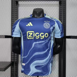 Camiseta Ajax Segunda Equipación 2025/2026 Azul (EDICIÓN JUGADOR)