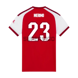 Camiseta MERINO 23 Arsenal Primera Equipación 2026/2027 Rojo/Blanco UCL