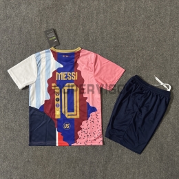 Camiseta MESSI 10 2025 Edición Conmemorativa Multicolor Niño Kit