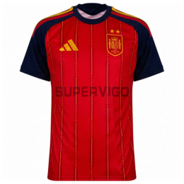 Camiseta España Primera Equipación Mundial 2026 Rojo/Azul 2 Estrellas