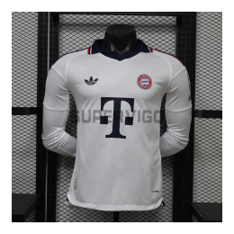 Camiseta Bayern Múnich Segunda Equipación 2026/2027 ML Blanco (EDICIÓN JUGADOR)