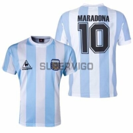 Camiseta MARADONA 10 Argentina Primera Equipación Retro 1986
