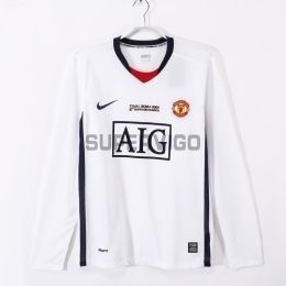 Camiseta Manchester United Segunda Equipación Retro 2008/09 ML