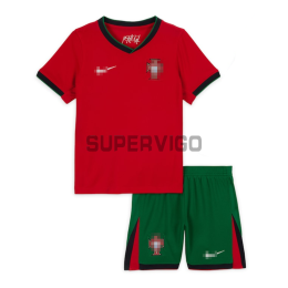 Camiseta Portugal Primera Equipación 2024 Niño Kit