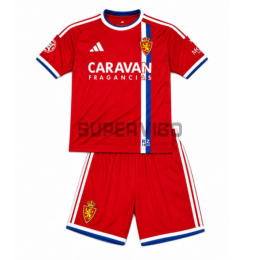 Camiseta Real Zaragoza Segunda Equipación 2026/2027 Rojo Niño Kit