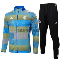 Chandal Real Madrid 2025/2026 en Azul y Verde a Rayas