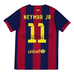Camiseta NEYMAR JR 11 Barcelona Primera Equipación Retro 2014/15