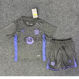 Camiseta Barcelona x Kobe Bryant Pre-Match 2025/2026 Negro/Morado Niño Kit