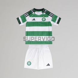 Camiseta Celtic Primera Equipación 2025/2026 Verde/Blanco Niño Kit