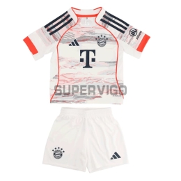 Camiseta Bayern Munich Segunda Equipación 2025/2026 Beige Niño Kit